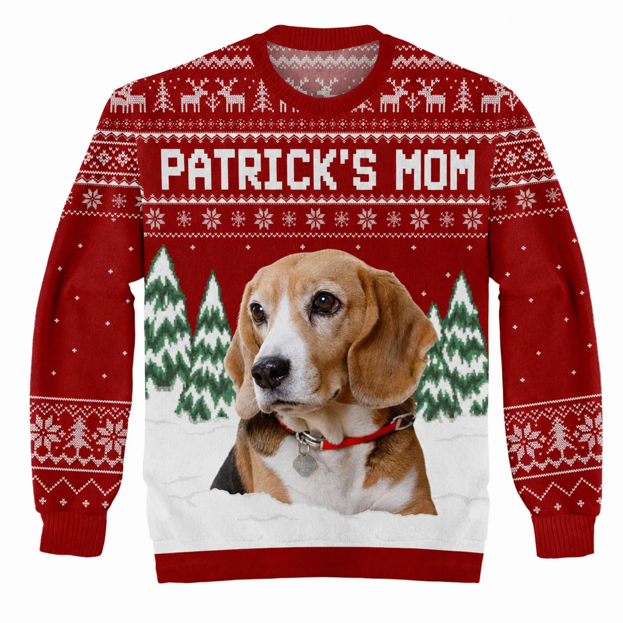 Placeholder preview of a snowy portrait sweater