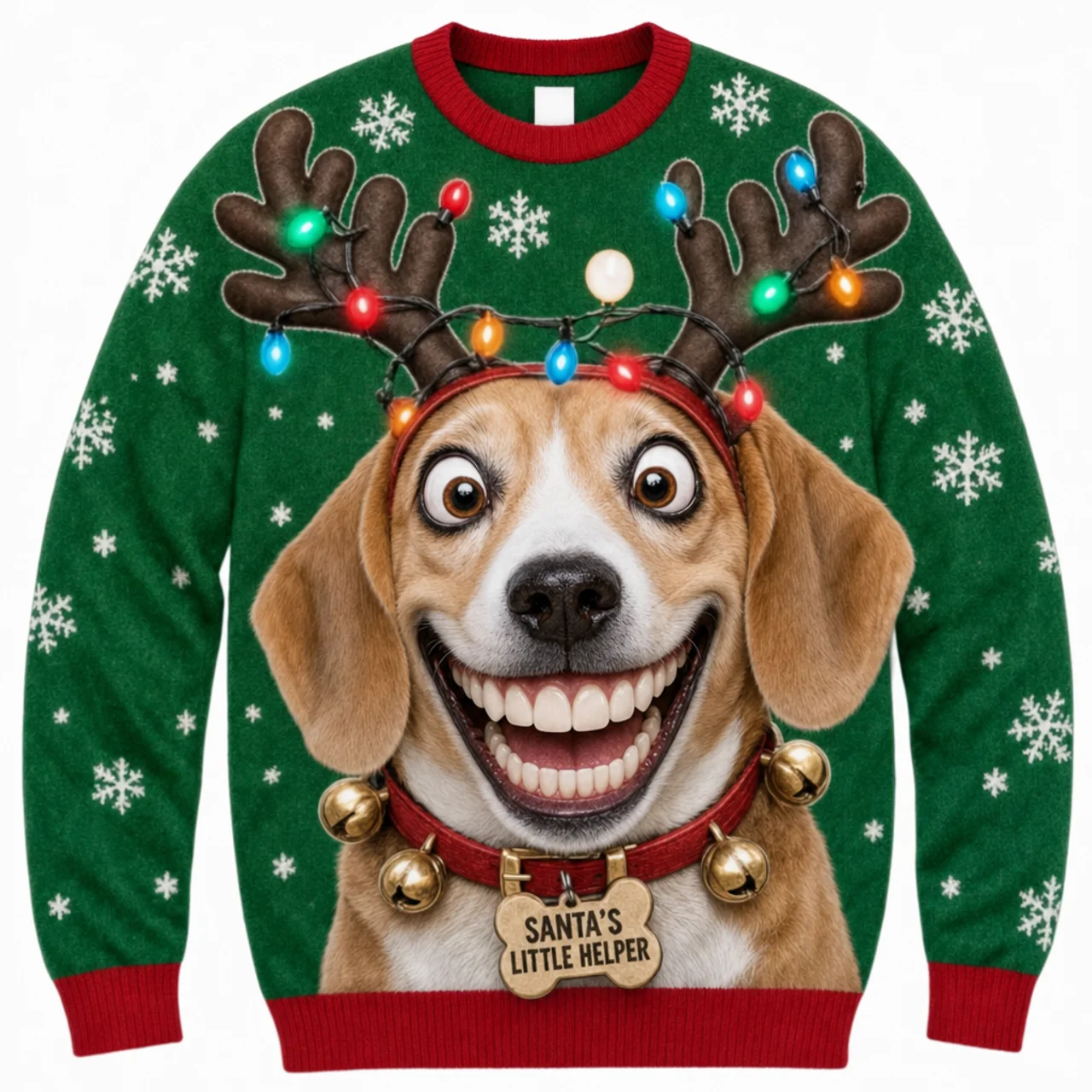 Placeholder preview of a reindeer-lights sweater